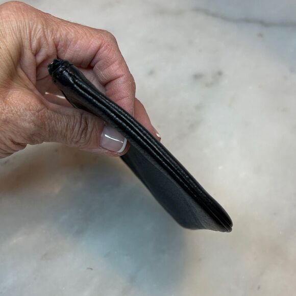 Rebecca Minkoff Pebbled Leather Friends Wristlet with Key Ring - Picture 8 of 13